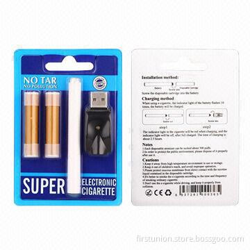 Low Resistance Electronic Cigarette with Two Disposable Atomizers, Can Rechargeable